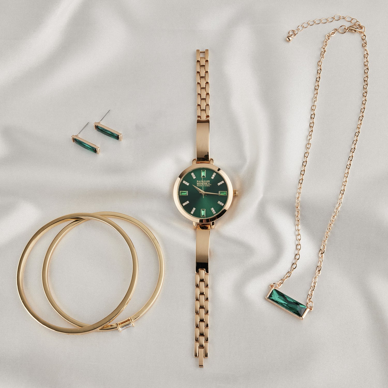 The Louise Saffiano Emerald Collection
