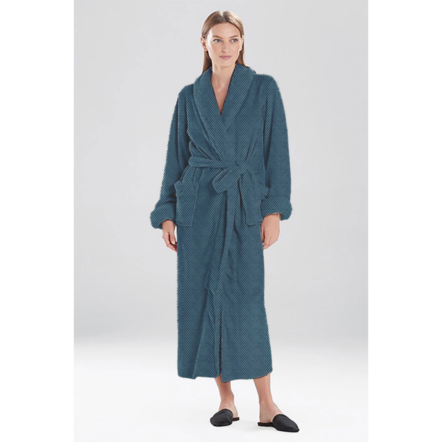 TEXTURED JACQUARD VELVET ROBE, 42”