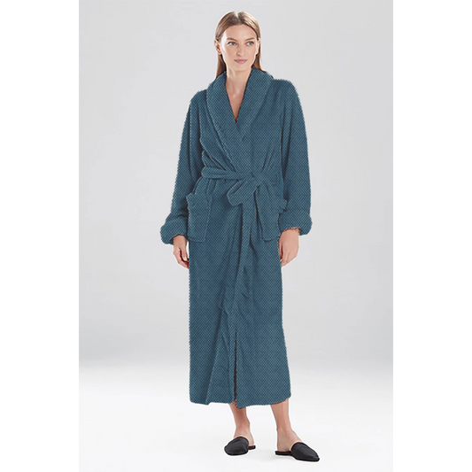 TEXTURED JACQUARD VELVET ROBE, 42”