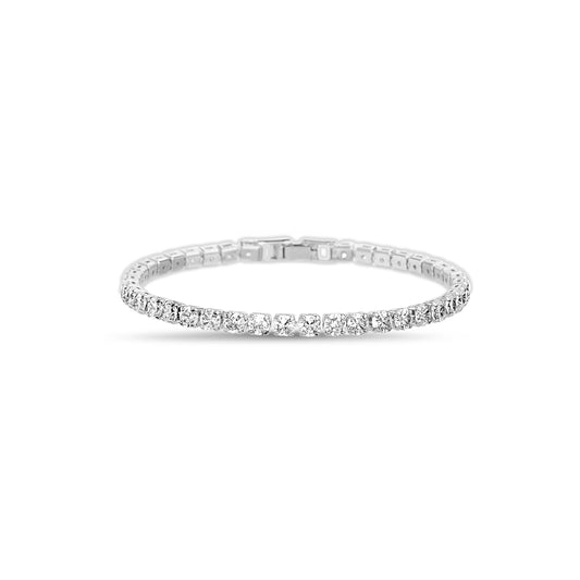 Cubic Zirconia Tennis 7.5" Bracelet