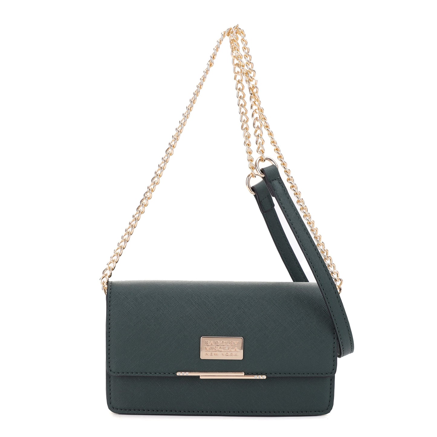 The Louise Saffiano Clutch/Chain Shoulder Bag