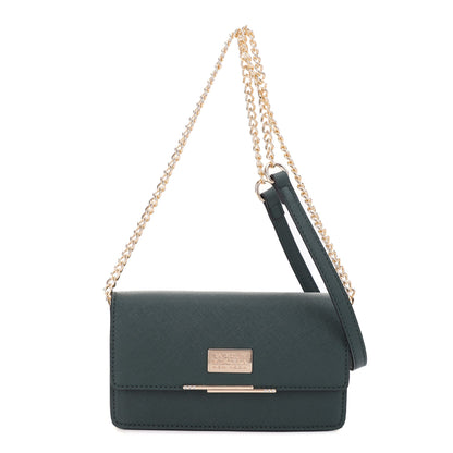 The Louise Saffiano Clutch/Chain Shoulder Bag