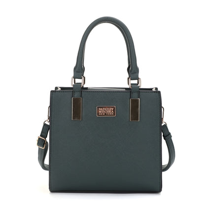The Louise Saffiano Lady Bag with Removable Shoulder Strap