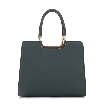 The Louise Saffiano Large Satchel