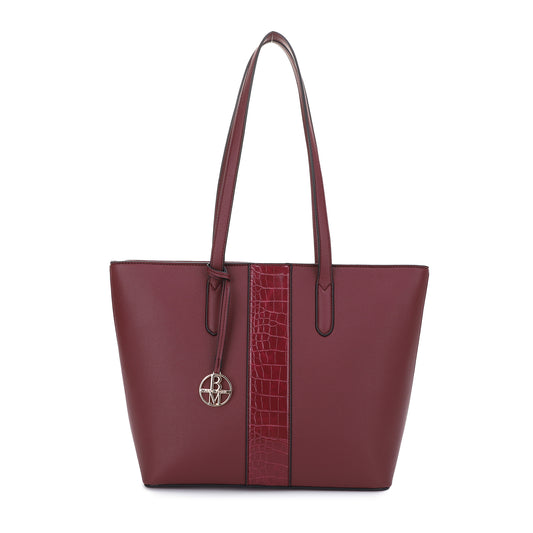 The Margaurite Tote With Croc Trim