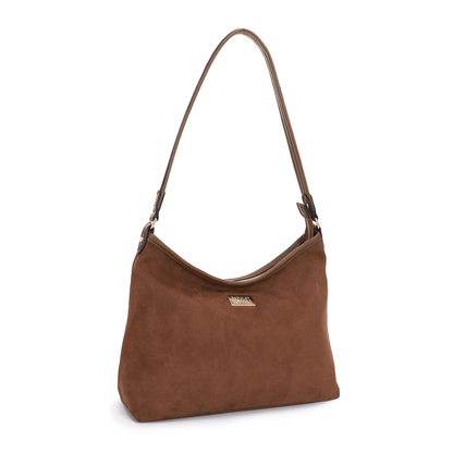 Jackie Suede Shoulder Bag