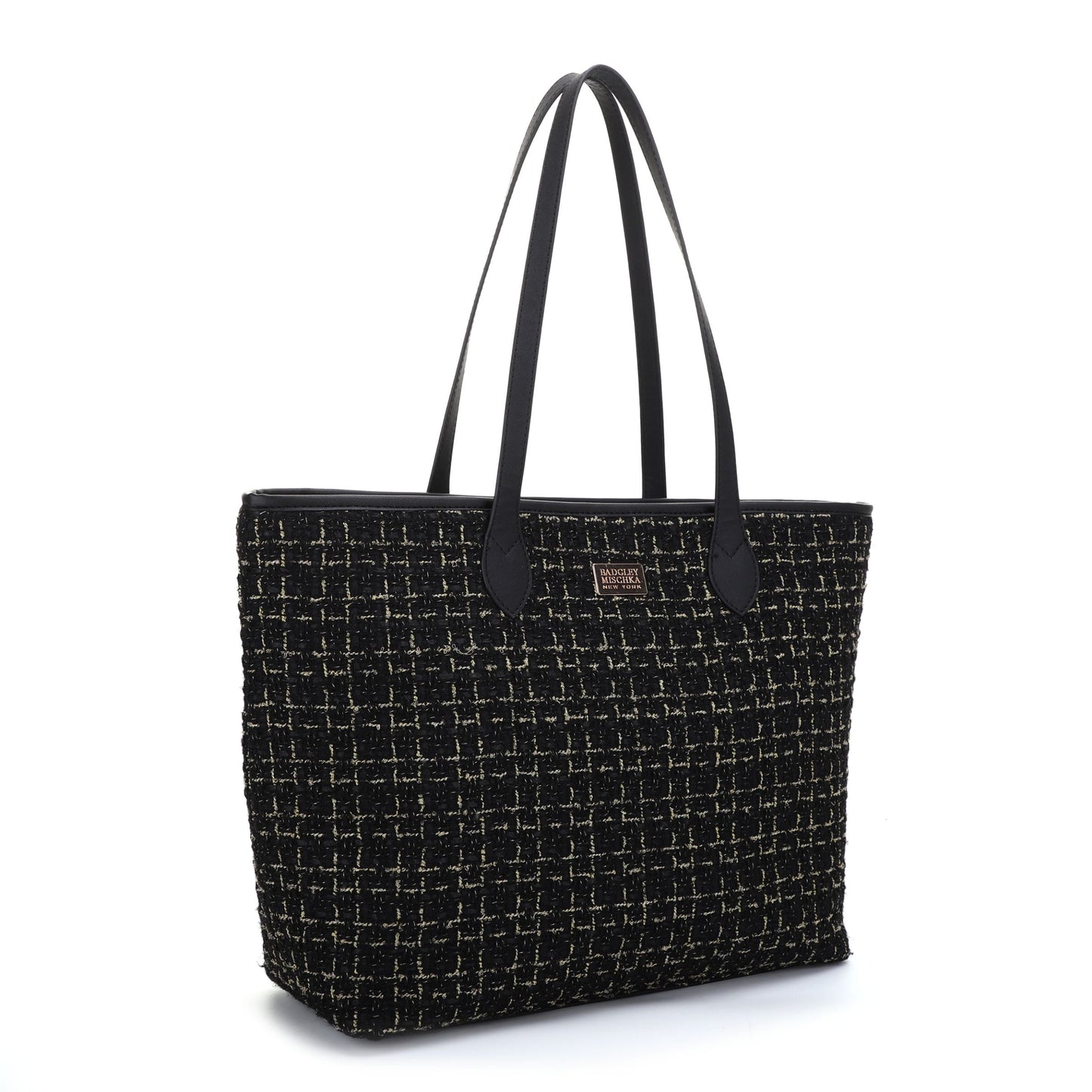 The Tara Tweed Tote - Black
