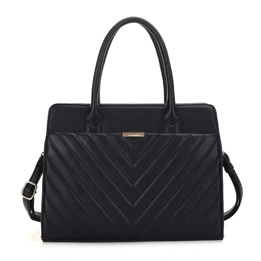 The Valerie Quilted Large Tote with Removable Shoulder Strap