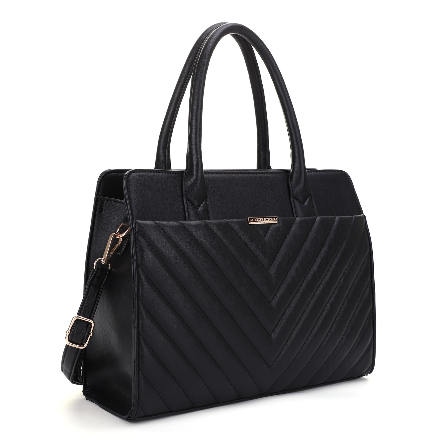 The Valerie Quilted Large Tote with Removable Shoulder Strap