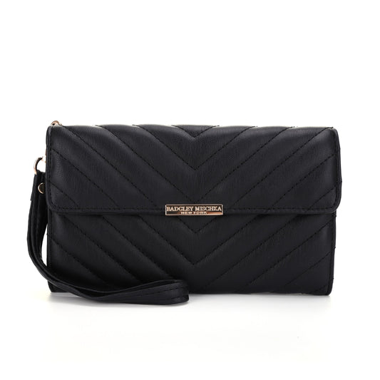 The Valerie Quilted Wristlet Fold-Over Wallet